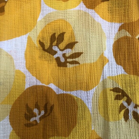 J Crew Yellow Floral Gauze Tunic Cover Up Medium Yellow Beach Resortwear - Picture 3 of 7